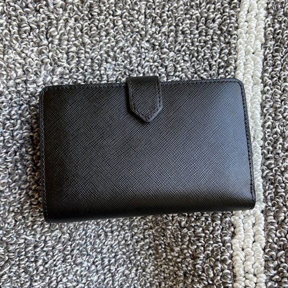 Kate Spade Staci Medium Compact Bifold Wallet Black - Picture 3 of 16